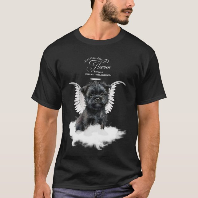 Camiseta Memorial Personalizado de Affenpinscher (Frente)
