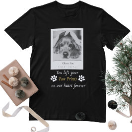 Camiseta Memorial Personalizado Do Cachorro Que Deixou Suas