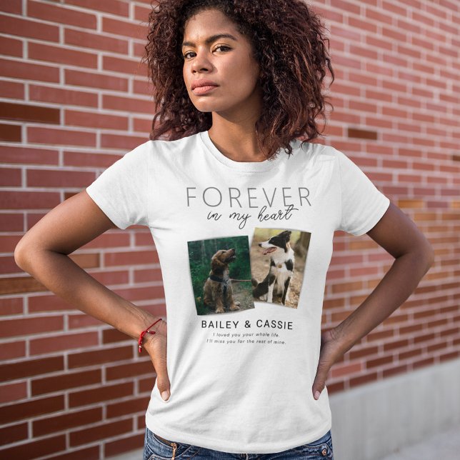 Camiseta Memorial Pet Conjunta Personalizado (Criador carregado)