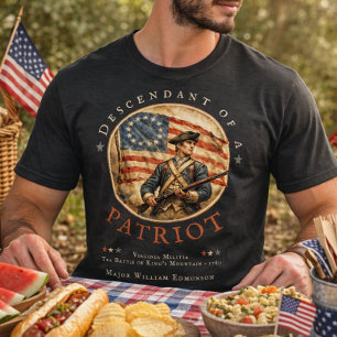 Camiseta Memorial Revolucionário do 250º Aniversário da Lib