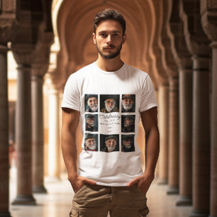 Camiseta Memórias Cerejadas: Colagem Fotográfica Memorial T