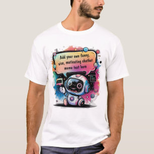 Camiseta Memórias Chatbot Engraçadas Criam seus próprios Ch