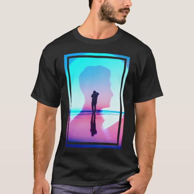 CAMISETA MEMÓRIAS DA PRAIA DE NEÔN (Frente)