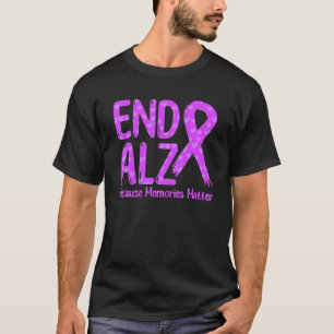 Camiseta Memórias de Alzheimer Final de Fita Roxa