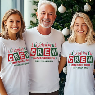 Camiseta Memórias de Fazer da Tripulação de Natal Juntas