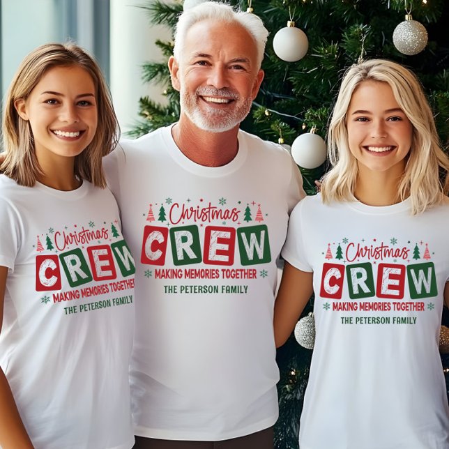 Camiseta Memórias de Fazer da Tripulação de Natal Juntas (Criador carregado)