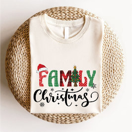 Camiseta Memórias de Fazer de Natal da Família Juntas