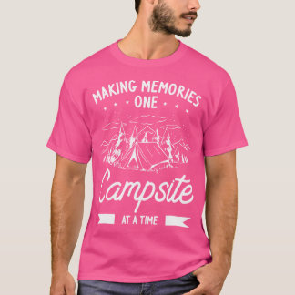 Camiseta Memórias De fazer Um Campsite De Cada Vez Engraçad