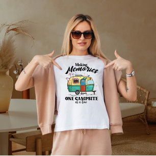 Camiseta Memórias de fazeres em um acampamento por vez