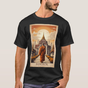 Camiseta Memórias De Siam Vintage Bangkok City Poster