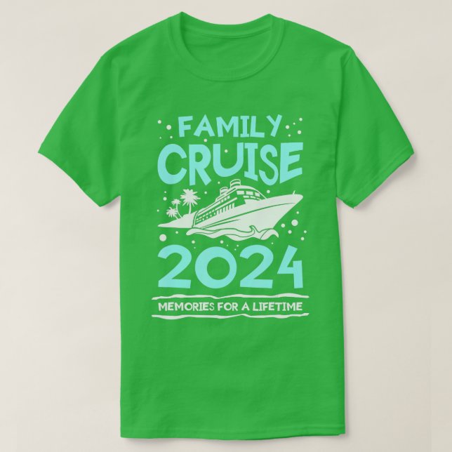 Camiseta Memórias Do Cruise Familiar 2024 Para Uma Vacinaçã (Frente do Design)