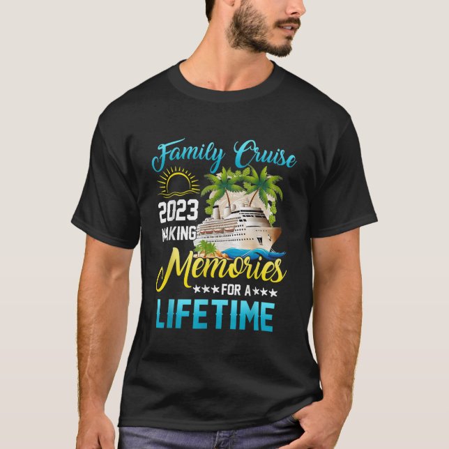 Camiseta Memórias do Fazer de Férias Familiares do Cruise 2 (Frente)