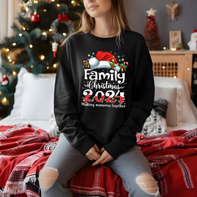 Camiseta Memórias do Fazer do Natal da Família 2024 Juntas (Criador carregado)