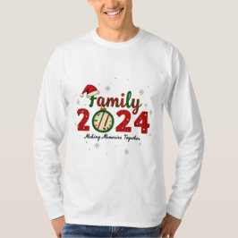 Camiseta Memórias do Fazer do Natal da Família 2024 Juntas