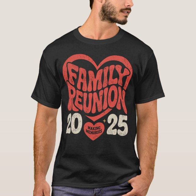 Camiseta Memórias do Fazer Familiar Engraçado da Reunião Fa (Frente)