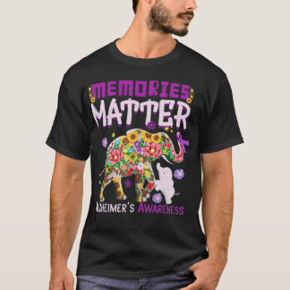 Camiseta Memórias elefantes importam Alzheimer Alzheimer