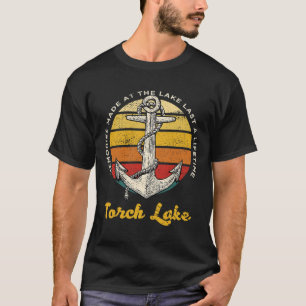 Camiseta Memórias Em Torch Lake Dura Uma Vida Útil Acampame