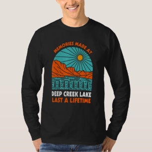 Camiseta Memórias Feitas no Lago Creek Dura uma Vida Inteir