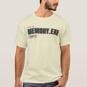 Camiseta Memory.exe Corrompido Erro de Sistema Tipografia