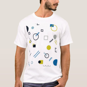 Camiseta Memphis, legal, moda, arte geométrica moderna
