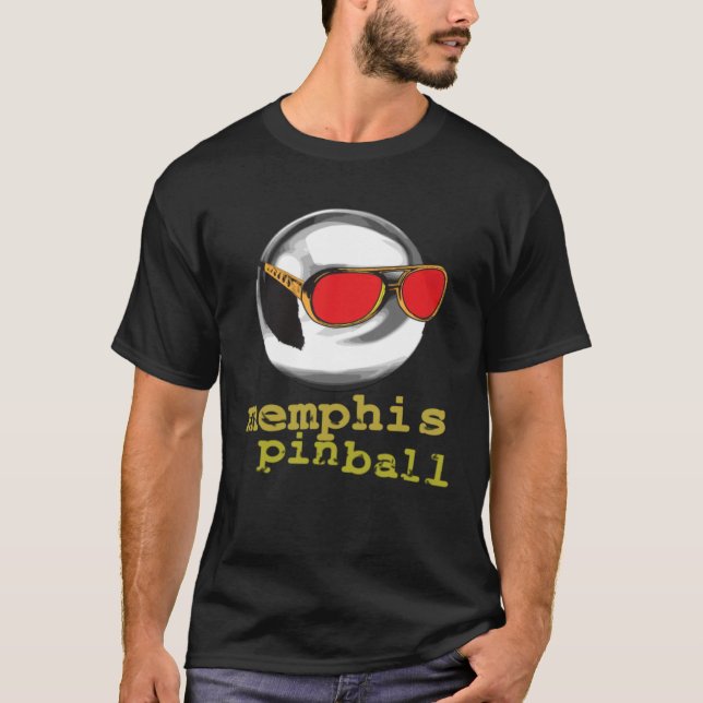 Camiseta Memphis Pinball Takin  Care of Business Shades (Frente)