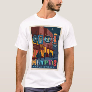Camiseta Memphis TN   Beale Street Neon