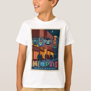 Camiseta Memphis TN Beale Street Neon