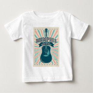 Camiseta Memphis, TN: Série Guitarra   Rock-N-Roll