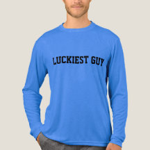 Men Blue "Luckiest Cara"