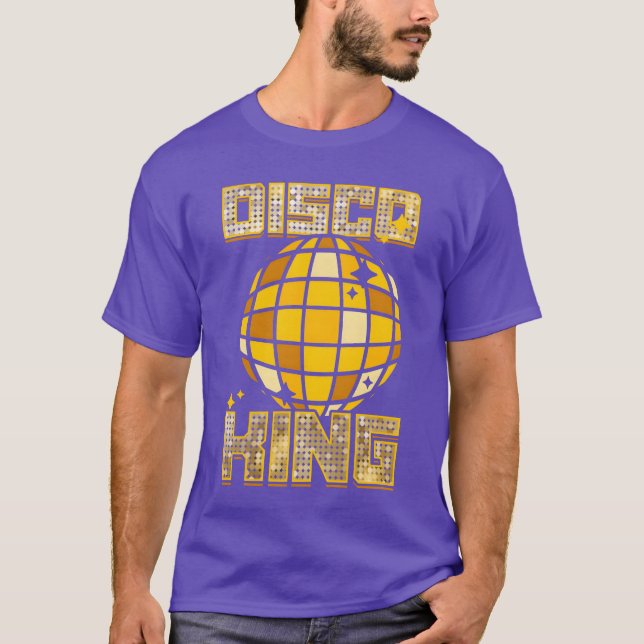 Camiseta Men Disco King Dancing 70s 80s 90s Music retro (Frente)