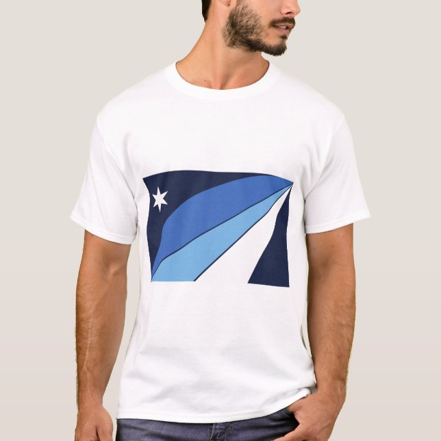 Camiseta Men T Shirt with Flag of Columbia, Carolina do Sul (Frente)