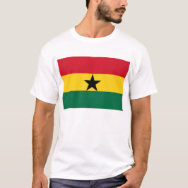Camiseta Men T Shirt with Flag of Gana