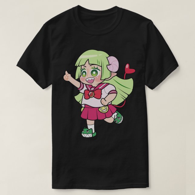 Camiseta Men Women Mairimashita Iruma-Kun Valac Clara Chibi (Frente do Design)