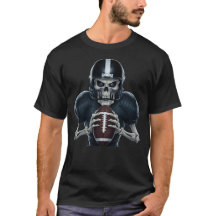Menacing Skeleton Football Spooky Halloween