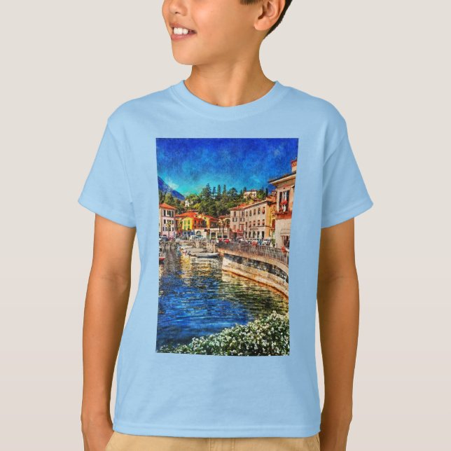Camiseta Menaggio em Como Lake, Itália (Frente)