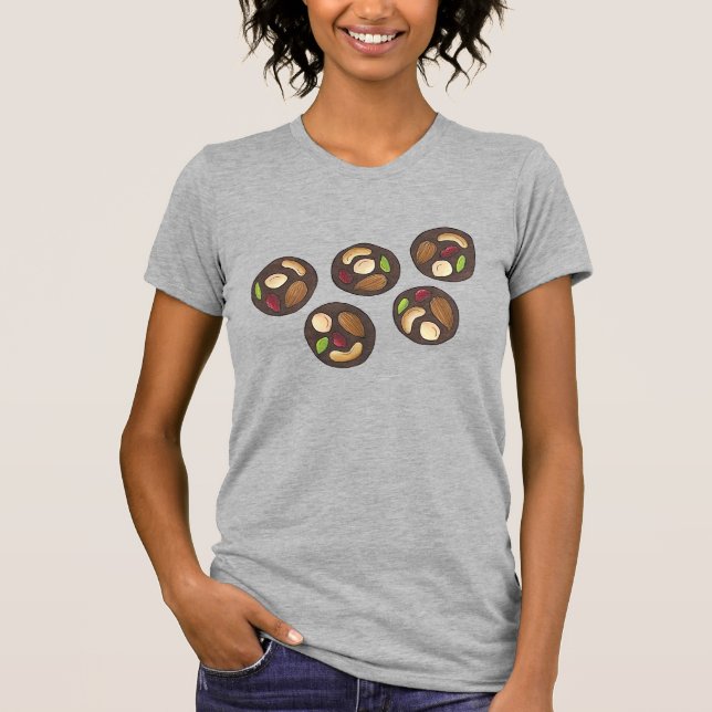Camiseta Mendiants French Chocolates Chocolatier Chocoholic (Frente)