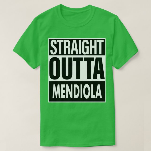 Camiseta Mendiola Nome Hetero Outta Mendiola (Frente do Design)