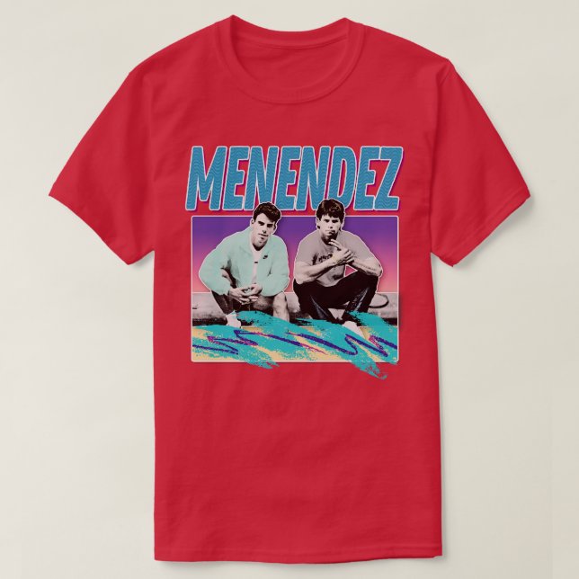 Camiseta Menendez Brothers 90 True Crime Aestético (Frente do Design)
