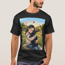 Menina Abraçando Gato Preto | Campo de Flores Silv