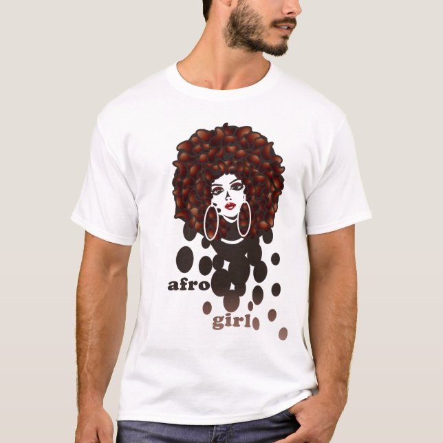 Camiseta menina afro (Frente)