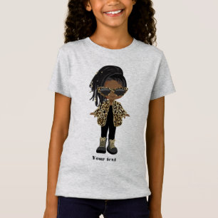 Camiseta Menina Afro-Americana