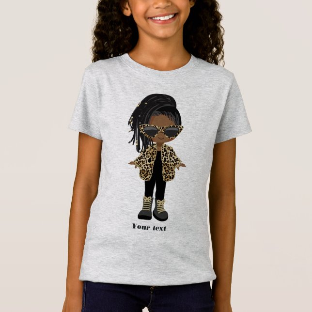 Camiseta Menina Afro-Americana (Frente)