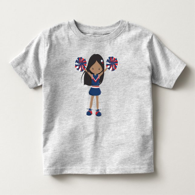 Camiseta Menina Afro-Americana, Líderes de Torcida, Lideran (Frente)