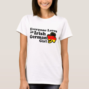 Camiseta Menina alemão irlandesa