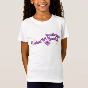 Camiseta Menina Alimentada Por Livros De Fantasia