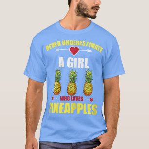 Camiseta Menina Aloha Hawaii, Abacaxi Bonita Aloha, Praias 