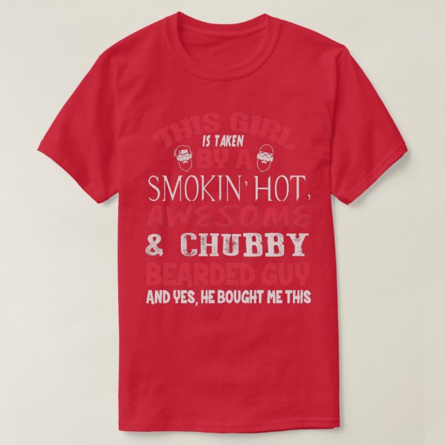 Camiseta Menina ama barba 1 (Frente do Design)