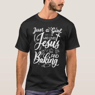 Camiseta Menina Ama Jesus E Baking Cookie Baking Wom