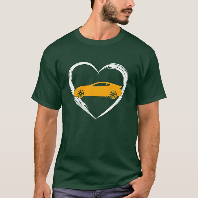 Camiseta menina amante de carro (Frente)