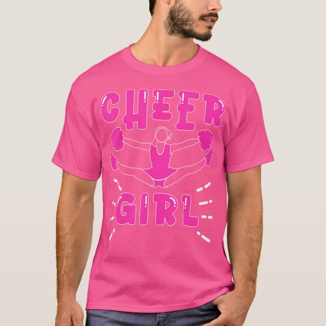 Camiseta Menina animada Cheerleader de animação (Frente)